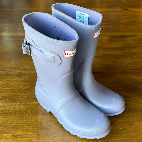 Hunter Shoes - Hunter Women’s Original Short Boots Thundercloud / Lilac - Sz 5